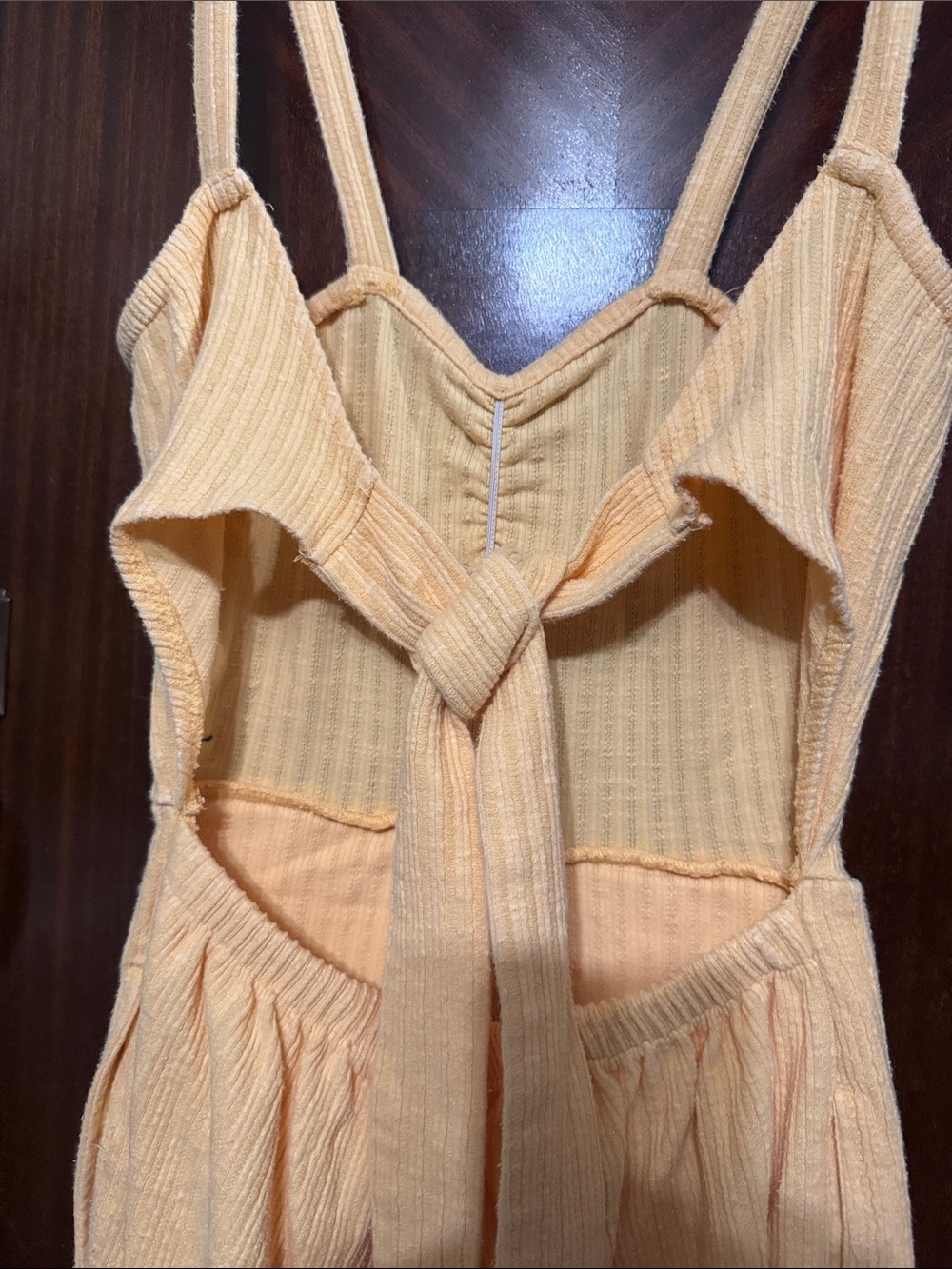 Yellow Roxy Sleeveless Wide-Leg Jumpsuit - Picture 4 of 5